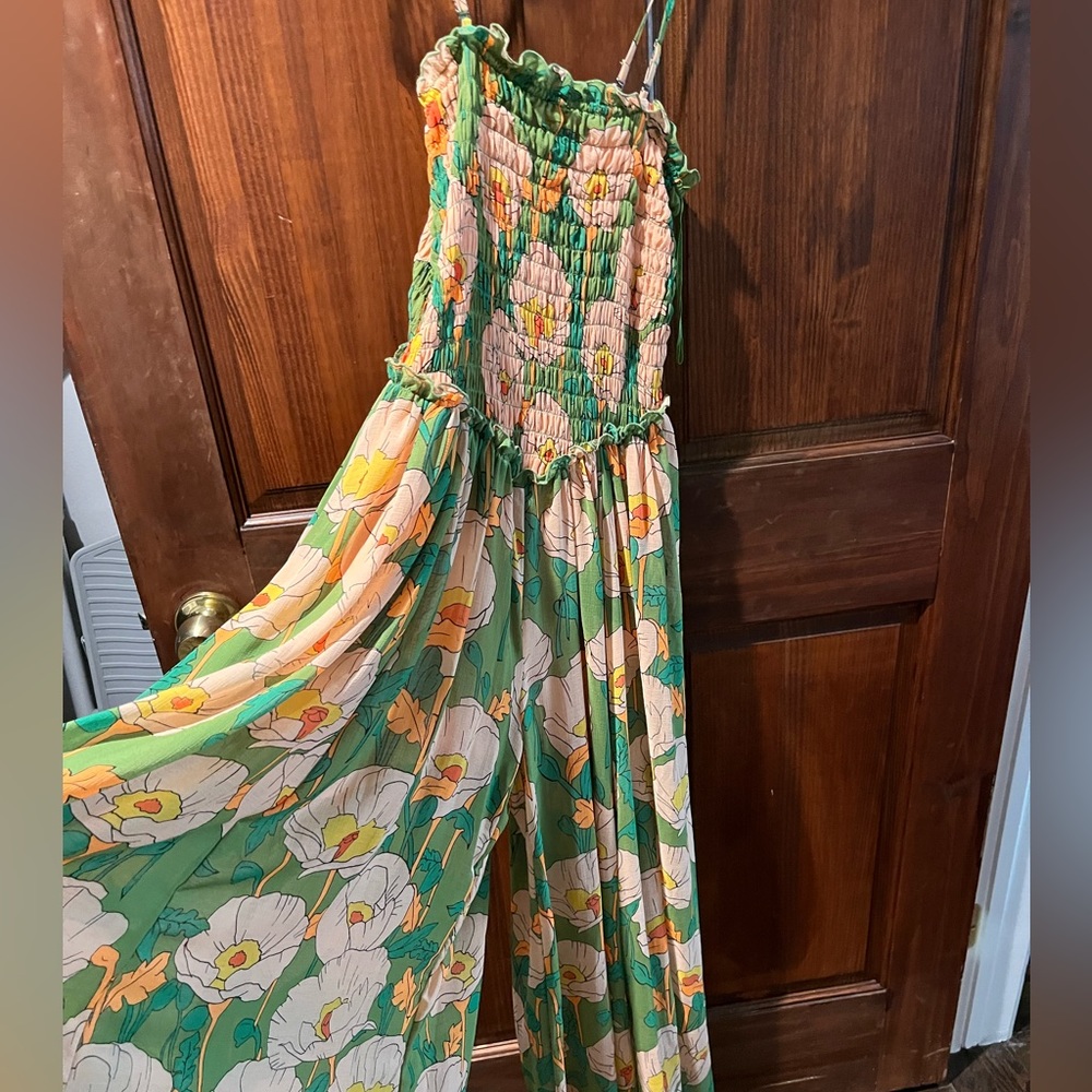 Free people floral jumpsuit. Size x small
